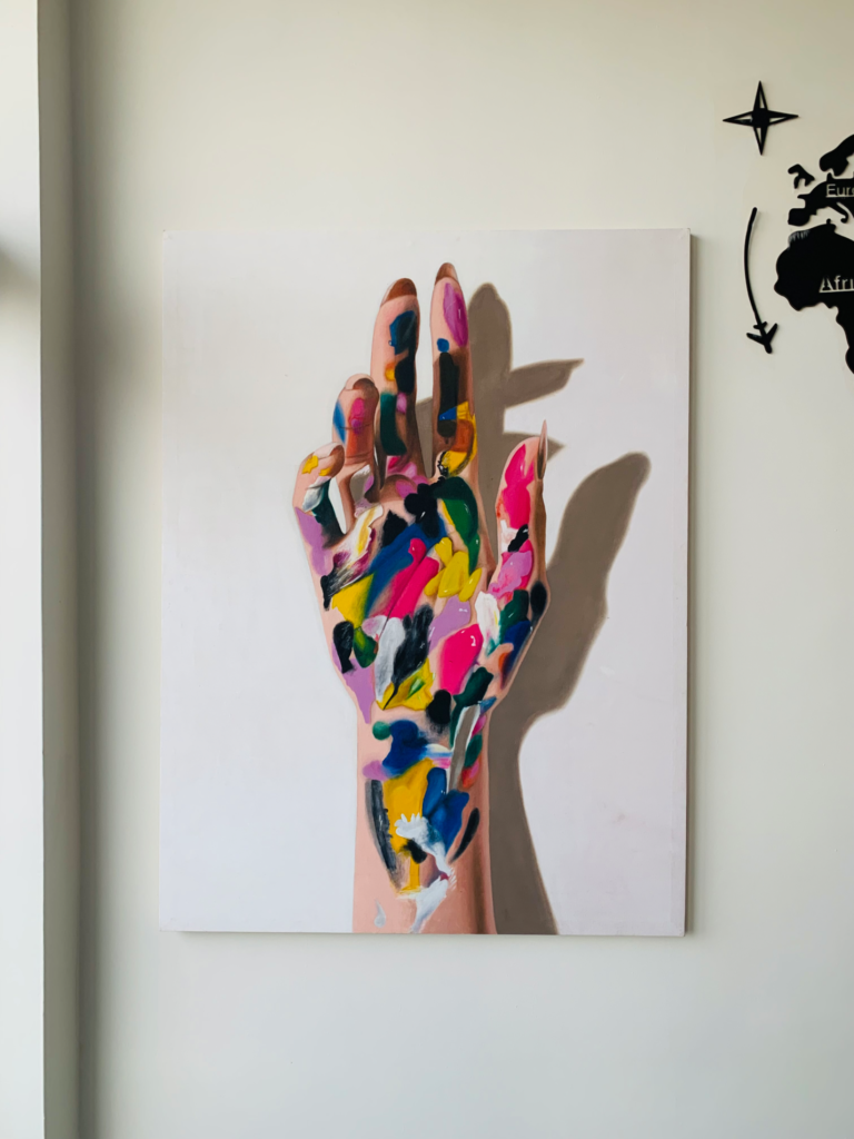painted hands